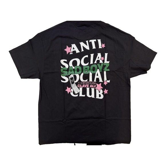 Anti Social Social Club Shirt Mens XL Black Sad Boyz Graphic Streetwear USA NWT - Picture 2 of 6